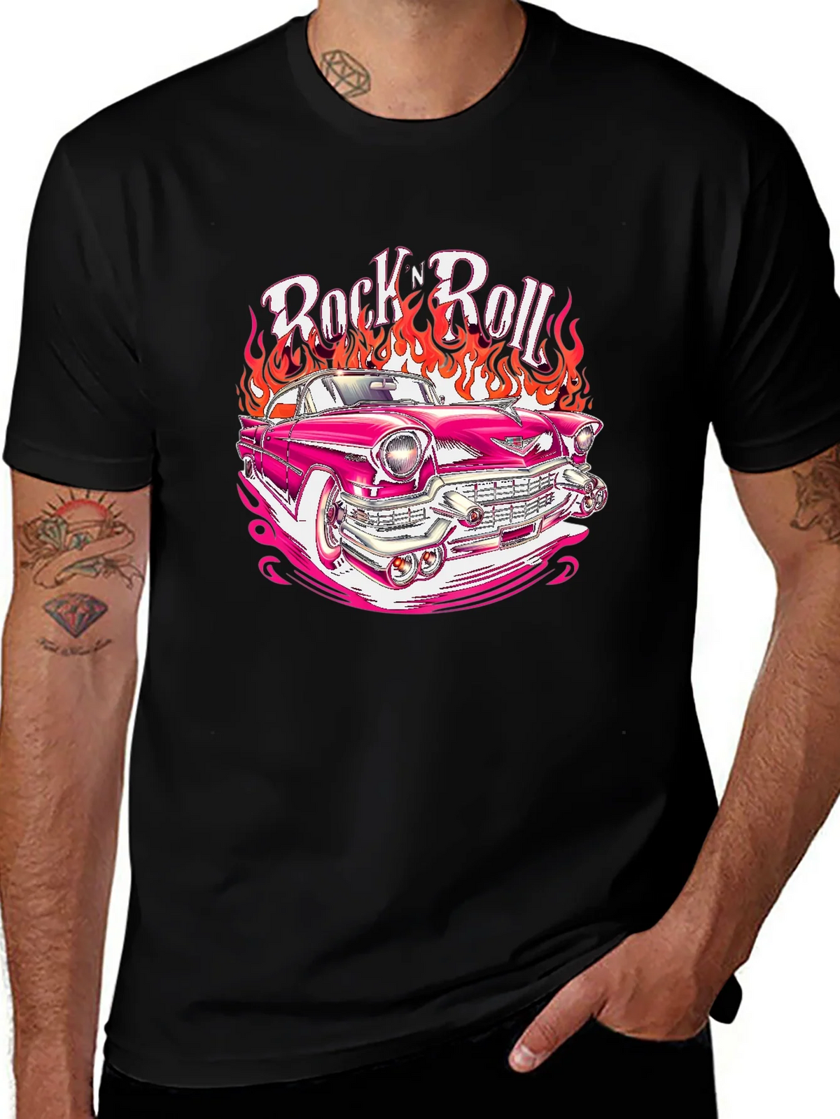 Rock n Roll Hot Rod T-Shirt - Retro Style! product image 1
