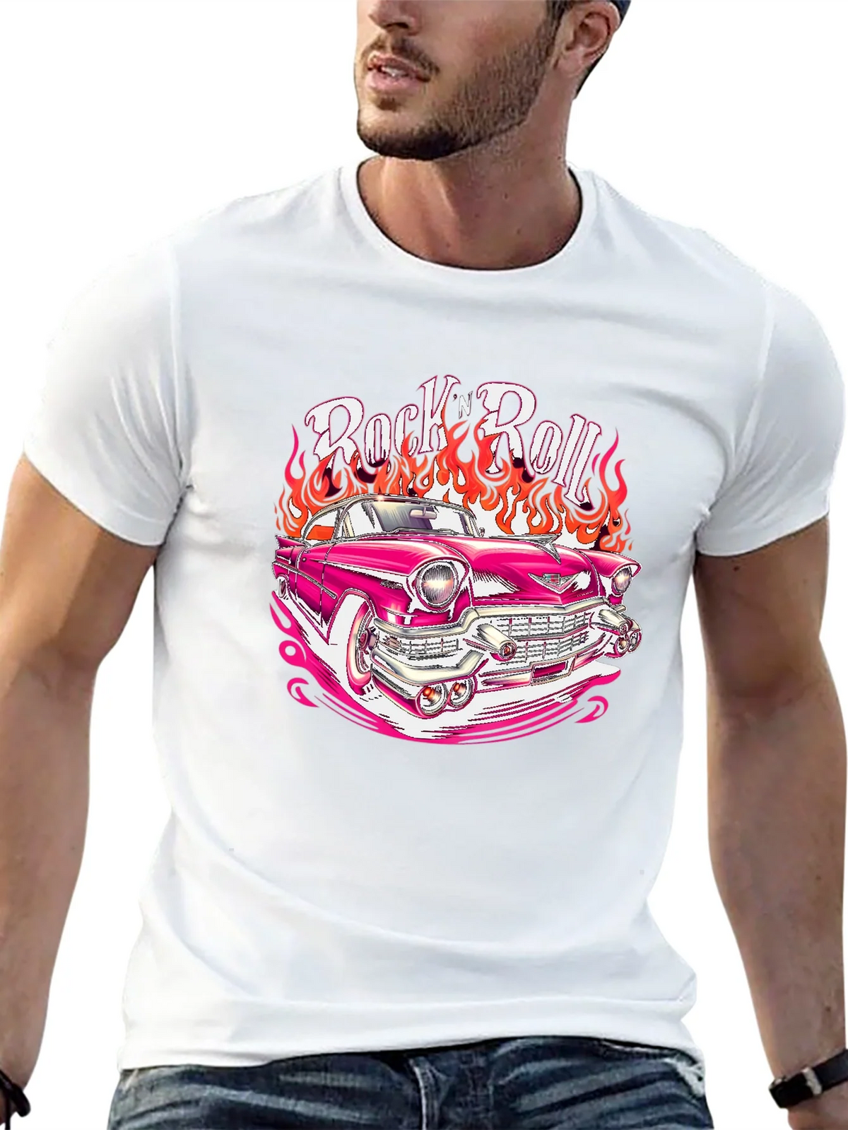 Rock n Roll Hot Rod T-Shirt - Retro Style! product image 4