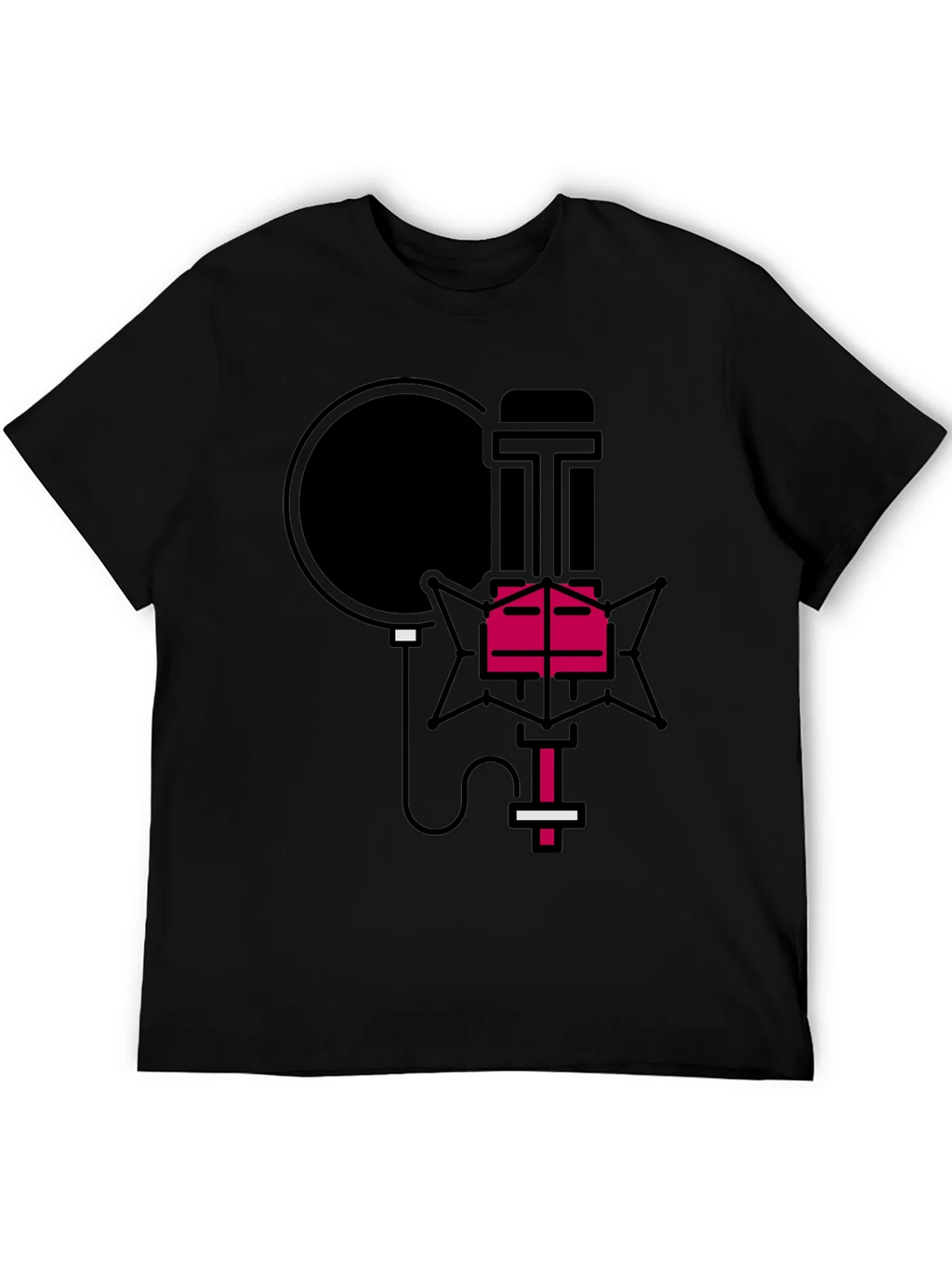 Retro Microphone Graphic Tee - Stylish Music Lover Shirt product image 8