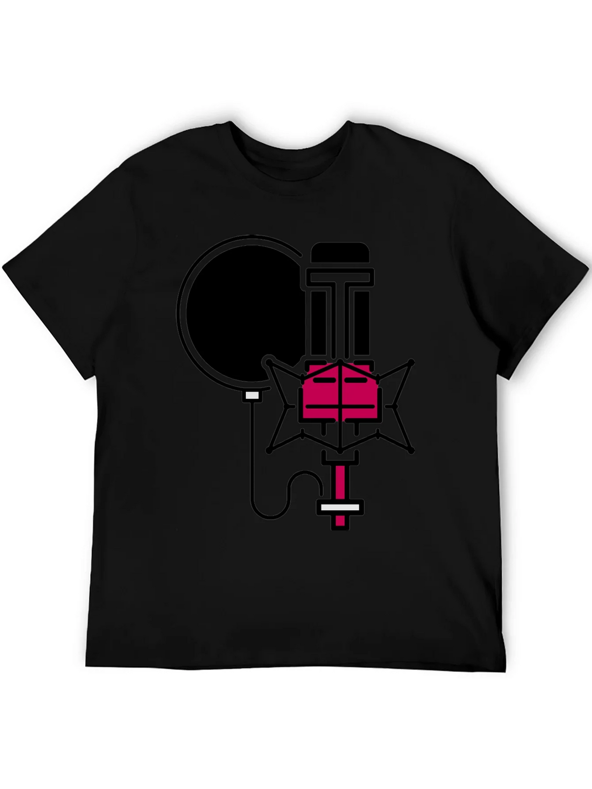 Retro Microphone Graphic Tee - Stylish Music Lover Shirt product image 8