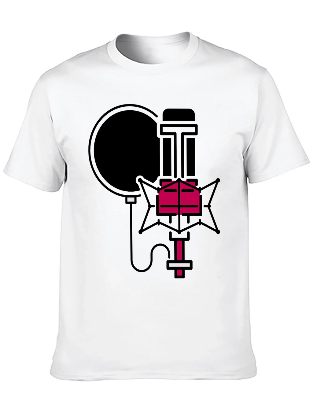 Retro Microphone Graphic Tee - Stylish Music Lover Shirt product image 12