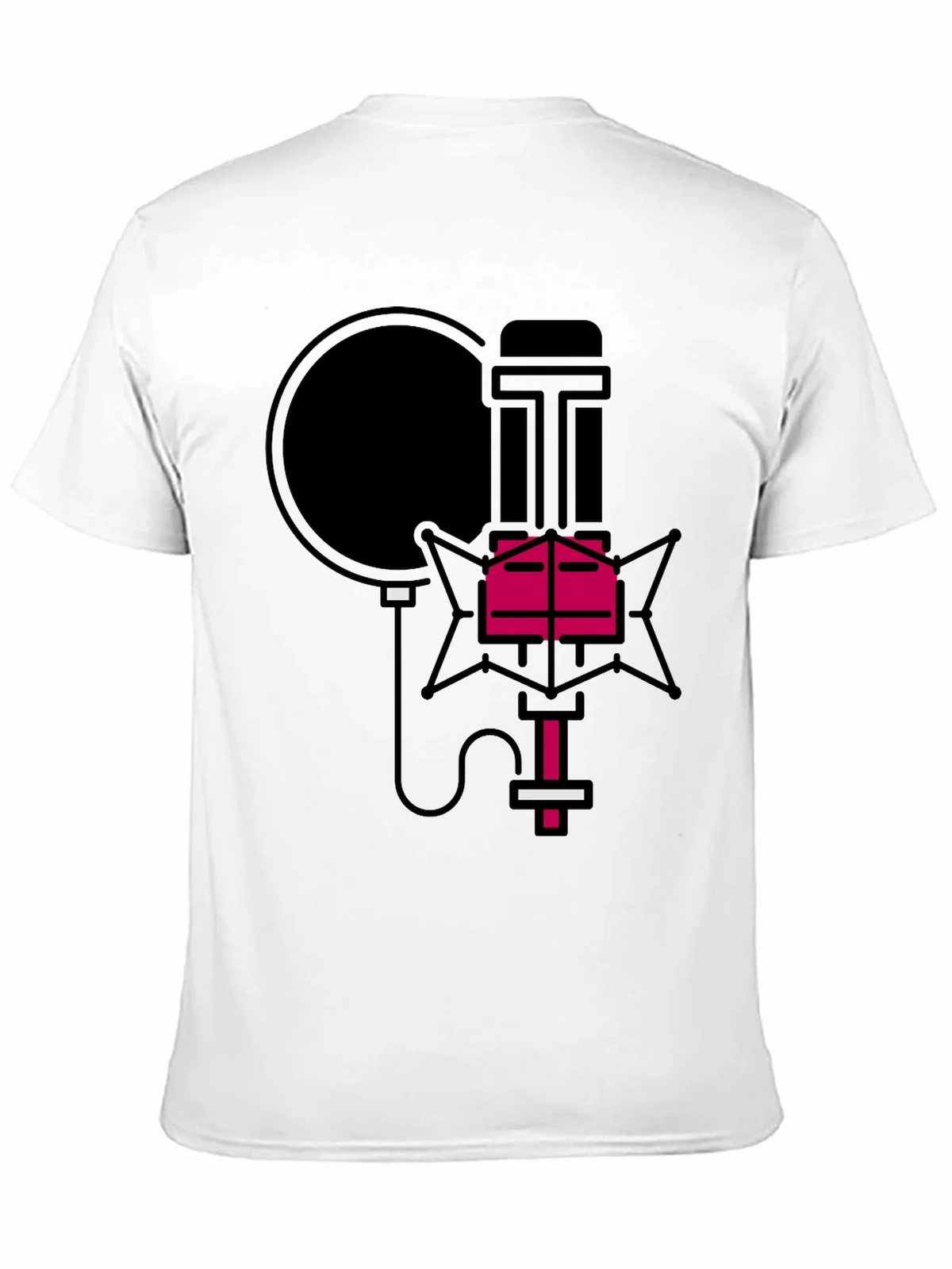 Retro Microphone Graphic Tee - Stylish Music Lover Shirt product image 2