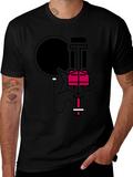 Retro Microphone Graphic Tee - Stylish Music Lover Shirt product image 1
