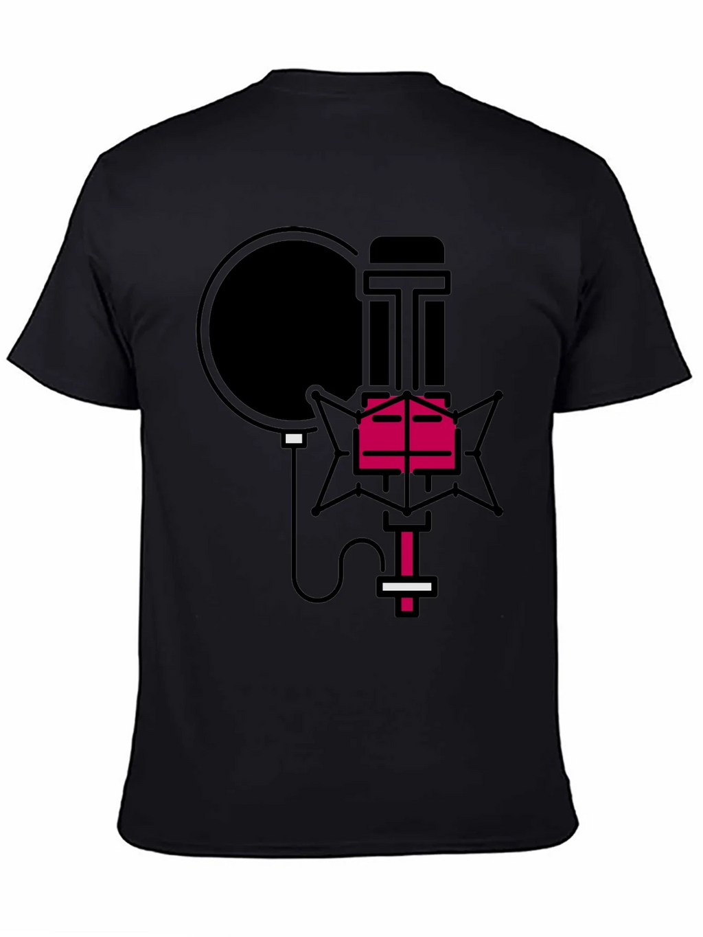 Retro Microphone Graphic Tee - Stylish Music Lover Shirt product image 7