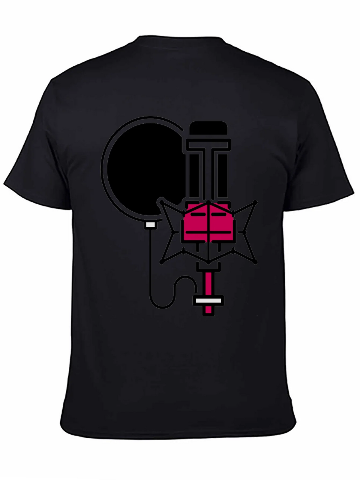 Retro Microphone Graphic Tee - Stylish Music Lover Shirt product image 7