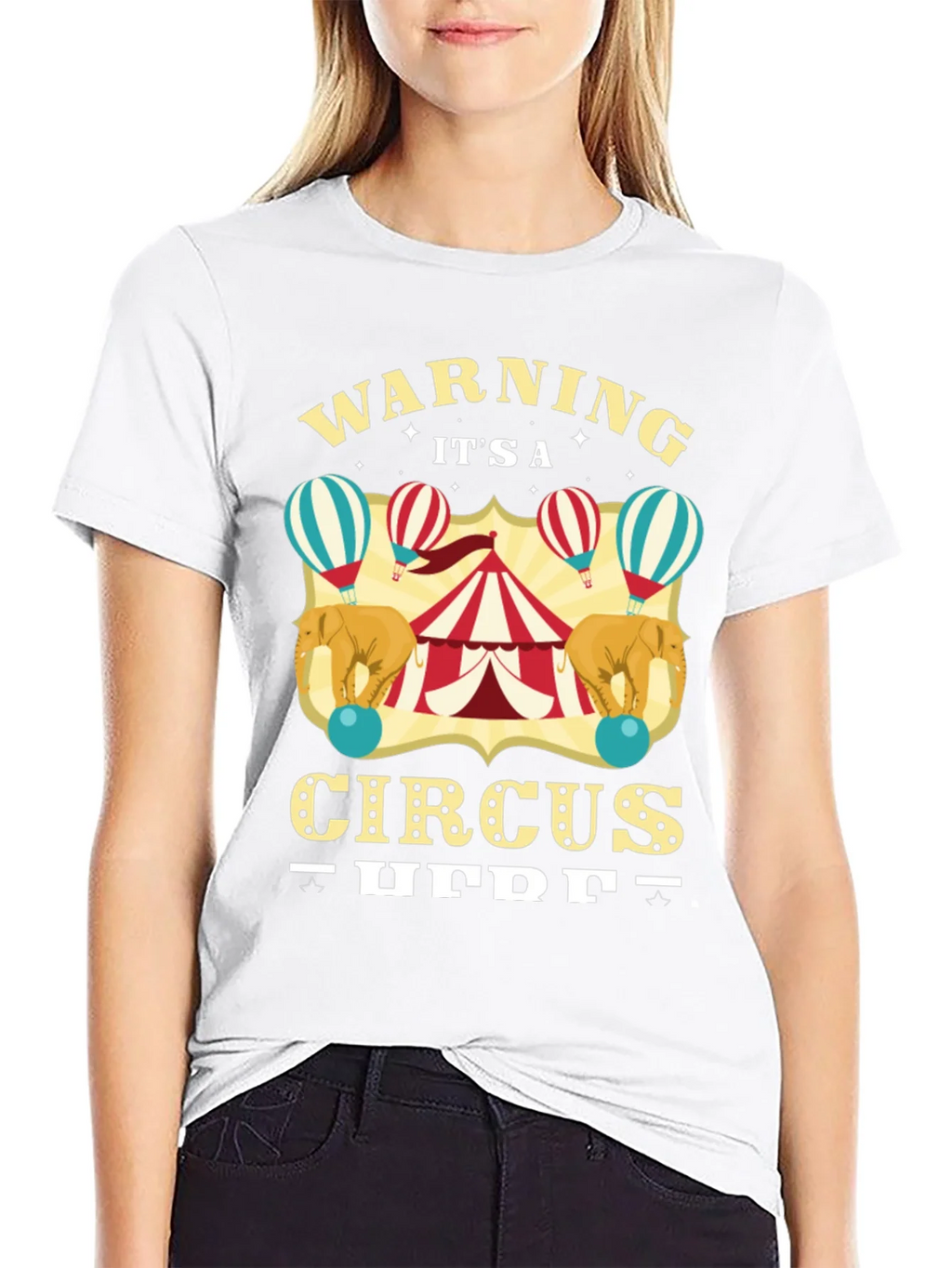 Circus T-Shirt: Warning Its a Here Black Tee product image 11