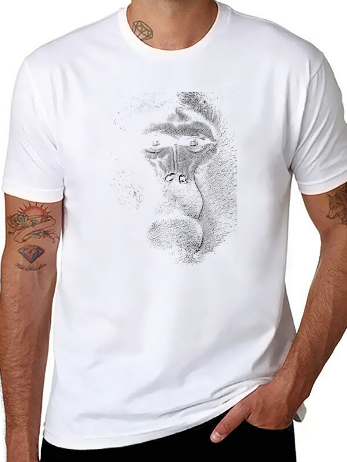 Graphic Monkey T-Shirt - Black product image 10