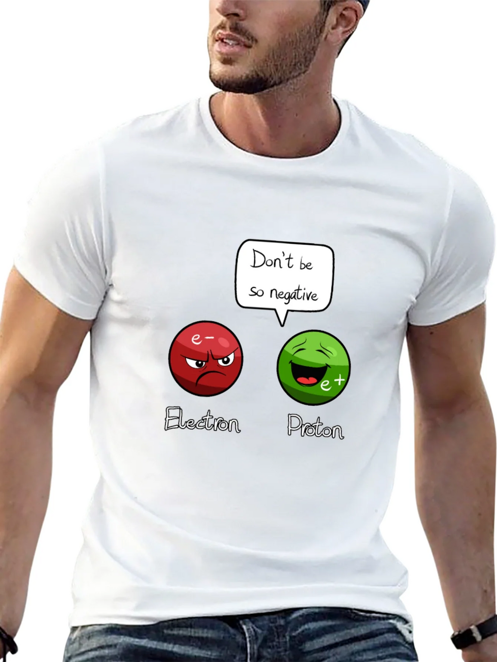 Funny Science T-Shirt: Dont Be So Negative! product image 4