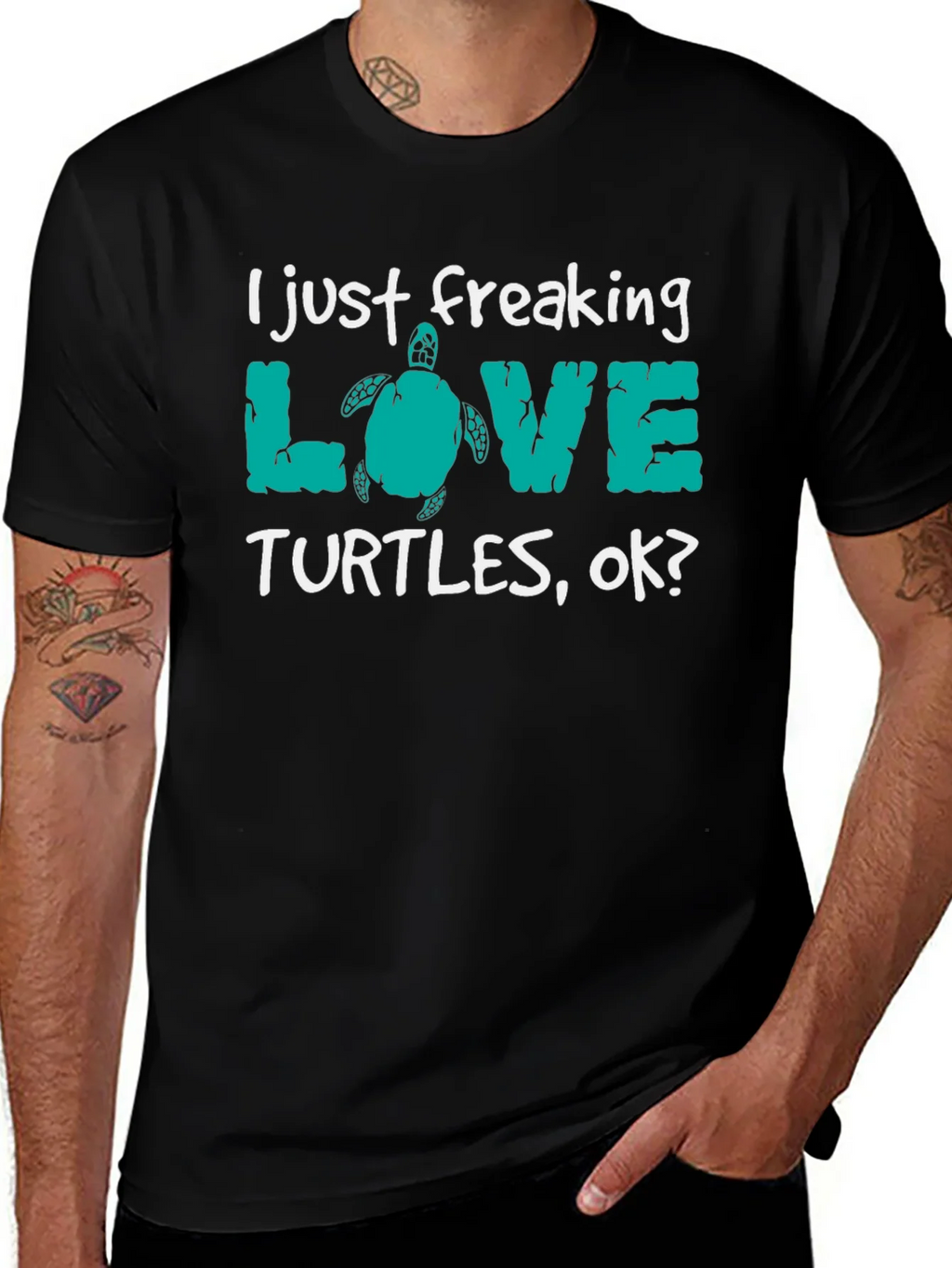 I Just Freaking Love Turtles Tee product image 1