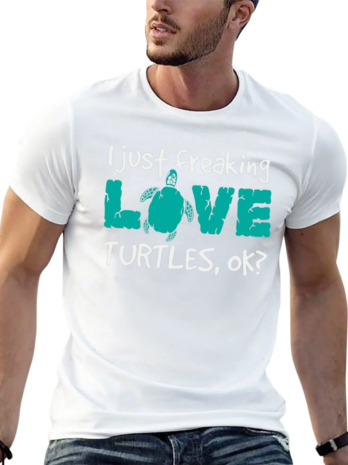 I Just Freaking Love Turtles Tee product image 4