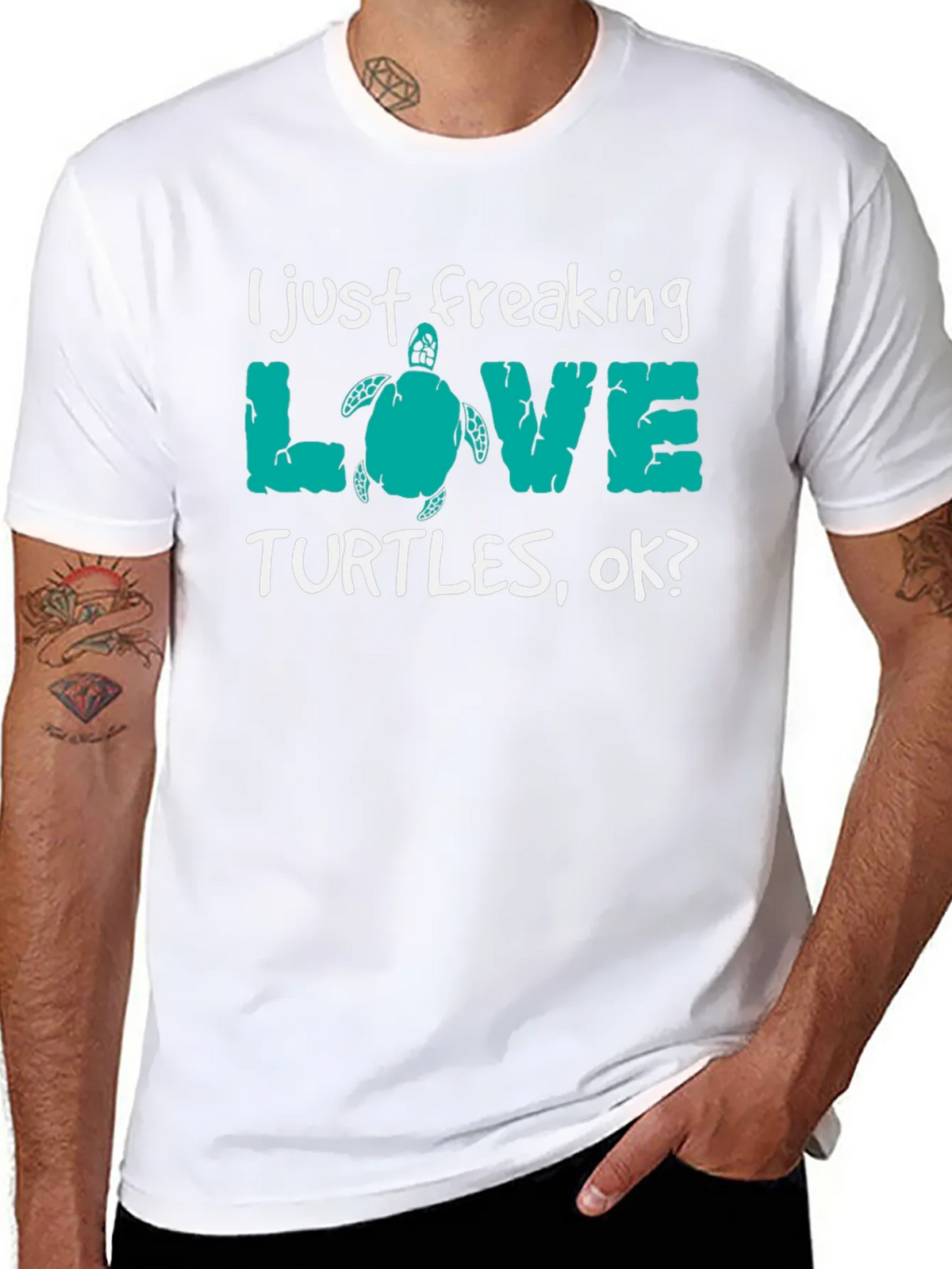 I Just Freaking Love Turtles Tee product image 10
