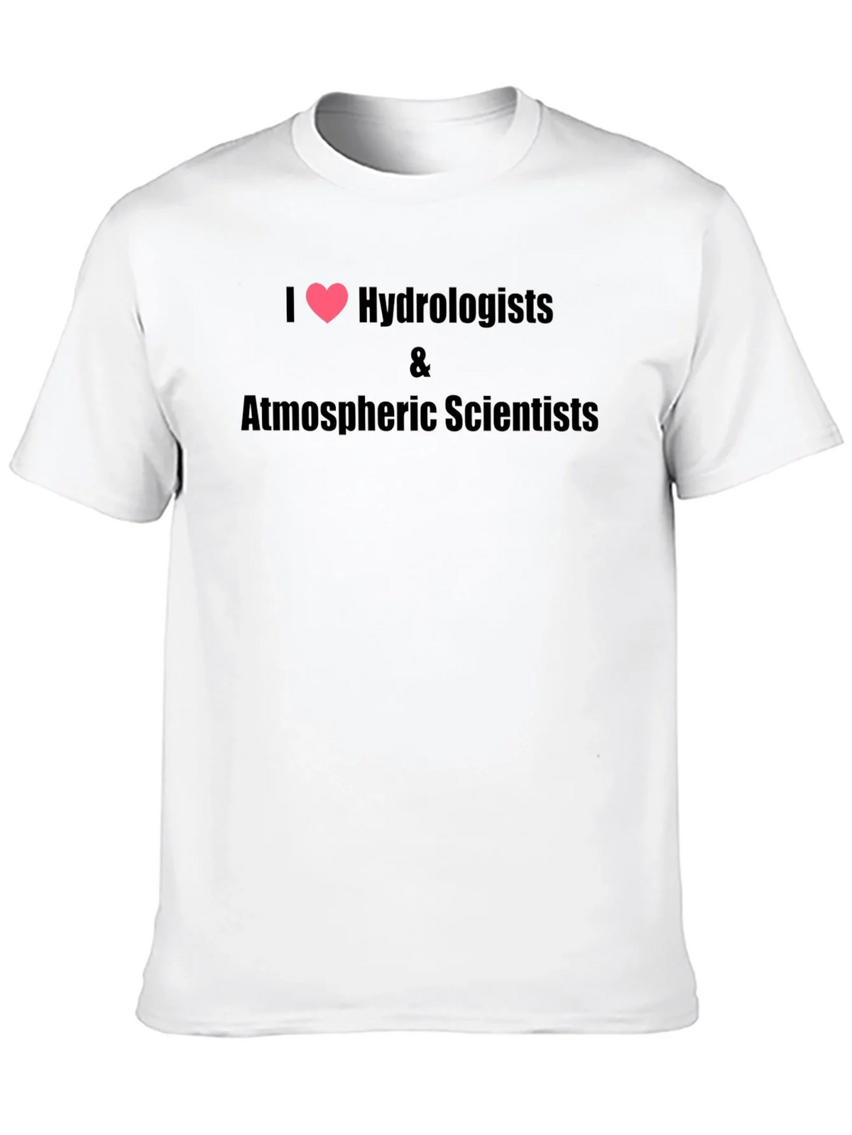I Heart Hydrologists & Atmospheric Scientists Black T-Shirt product image 2
