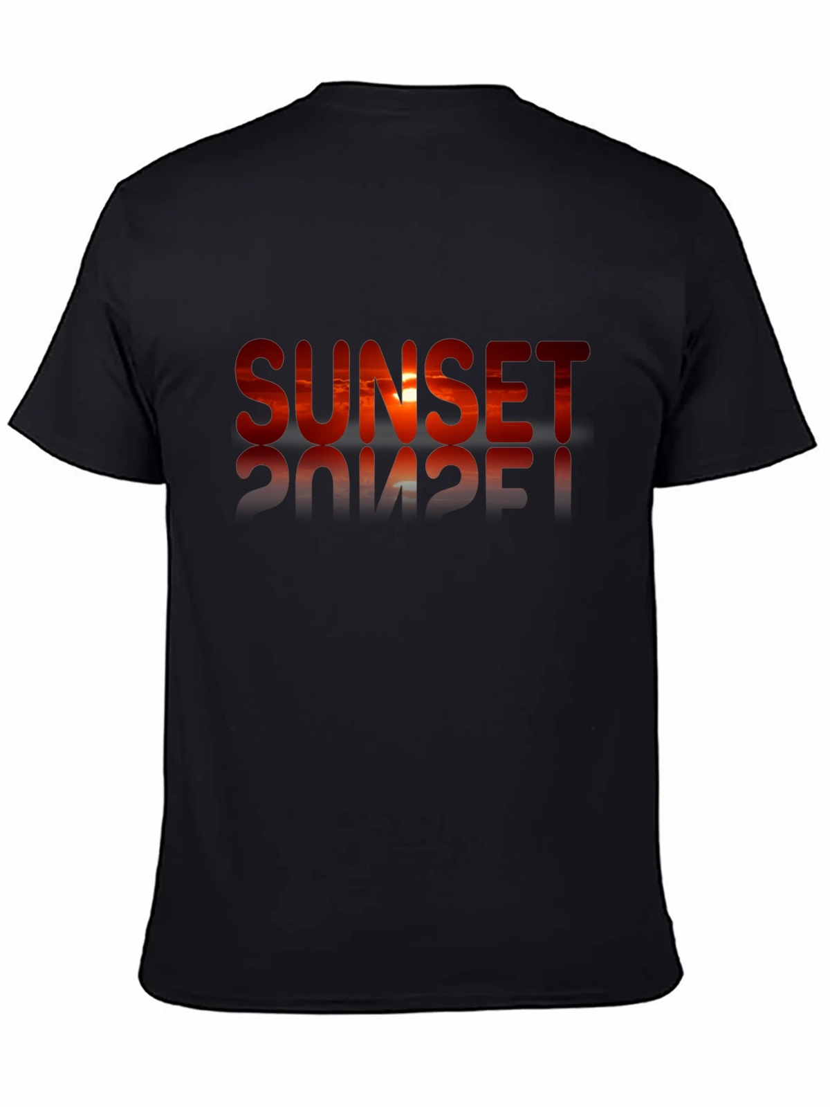 Sunset Graphic Black T-Shirt product image 7