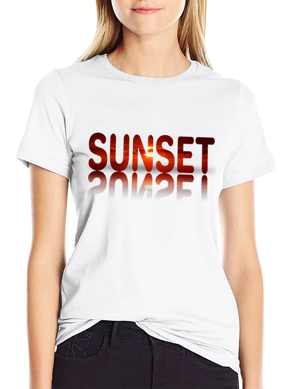 Sunset Graphic Black T-Shirt product image 11