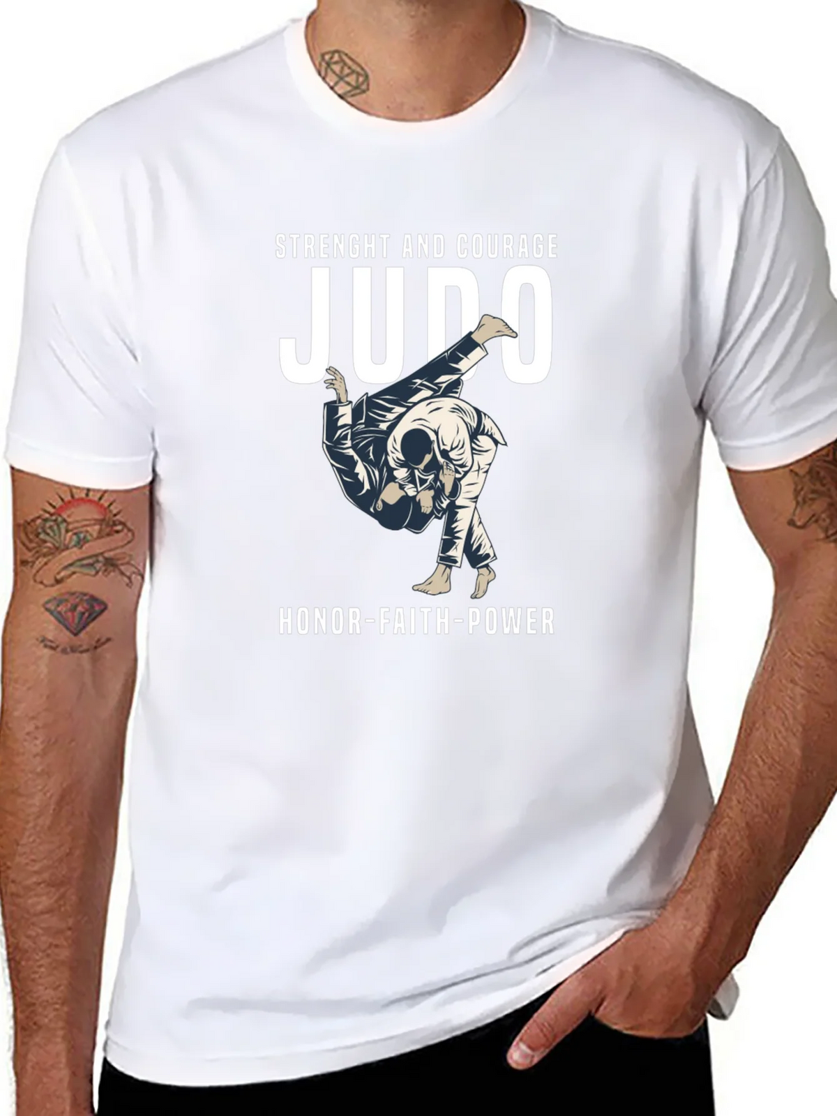 Judo Strength and Courage T-Shirt product image 10