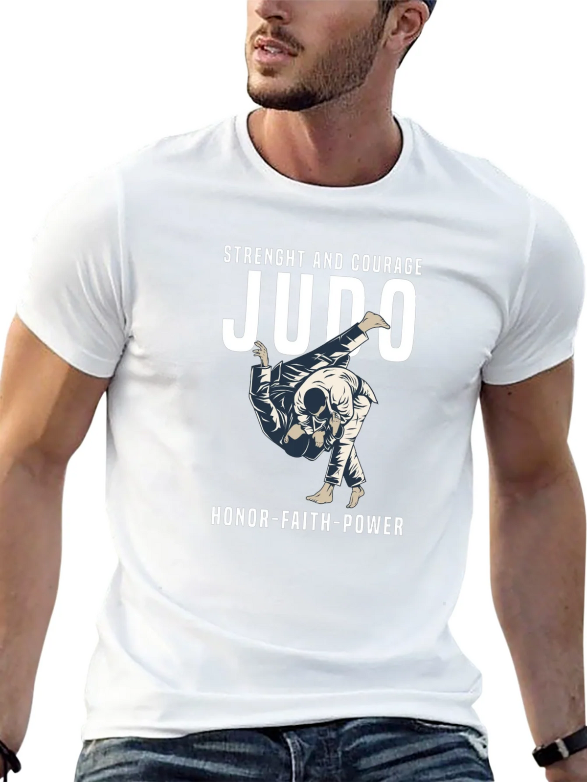 Judo Strength and Courage T-Shirt product image 4