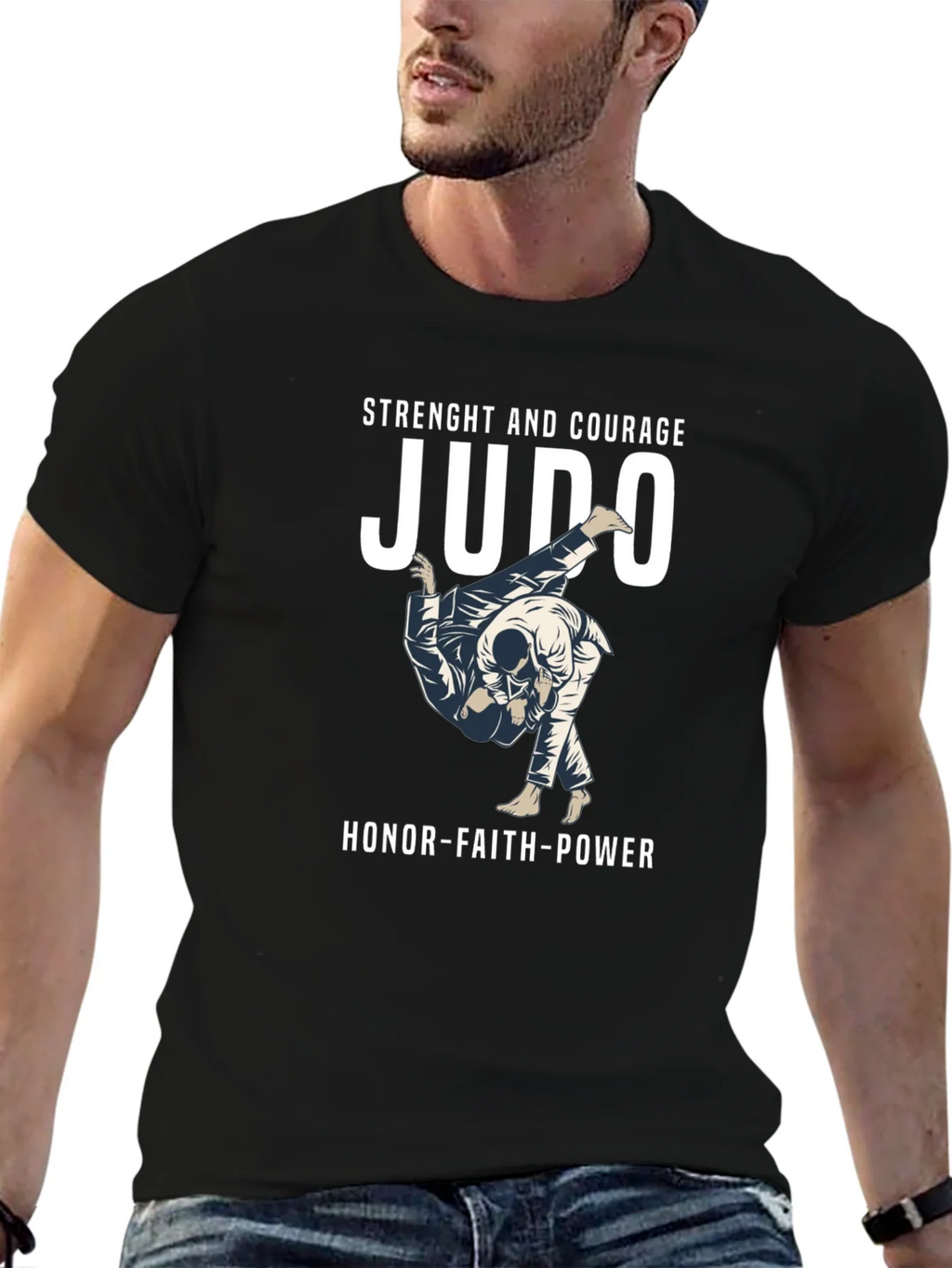 Judo Strength and Courage T-Shirt product image 9