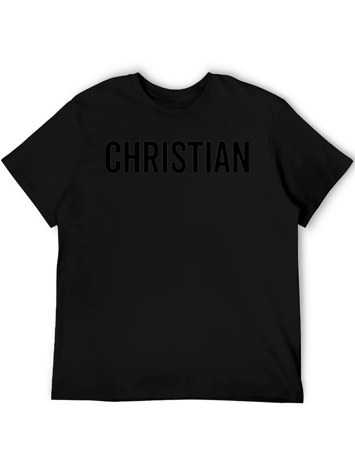 Christian Black T-Shirt Crew Neck Short Sleeve product image 8