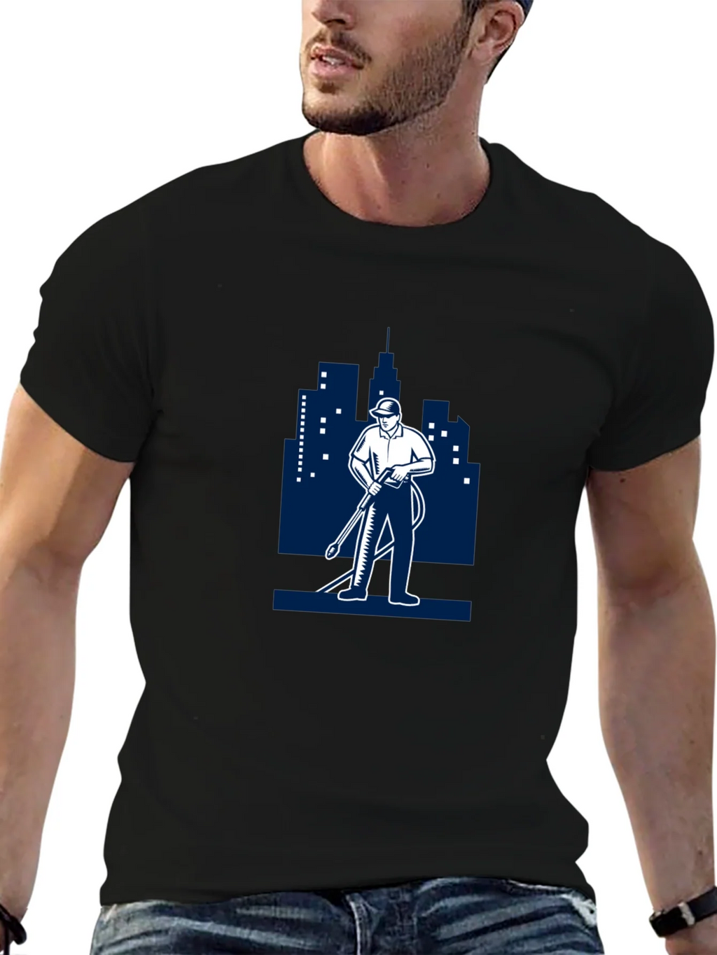 Power Washer Graphic Tee - Black product image 9