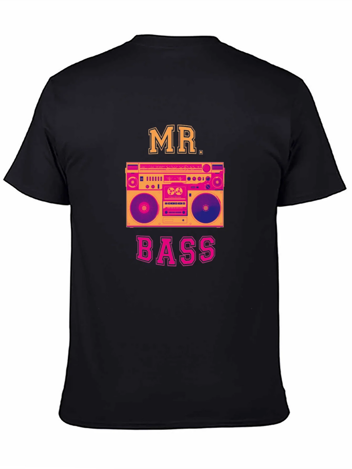 Mr. Bass Graphic T-Shirt - Retro Boombox Design product image 7