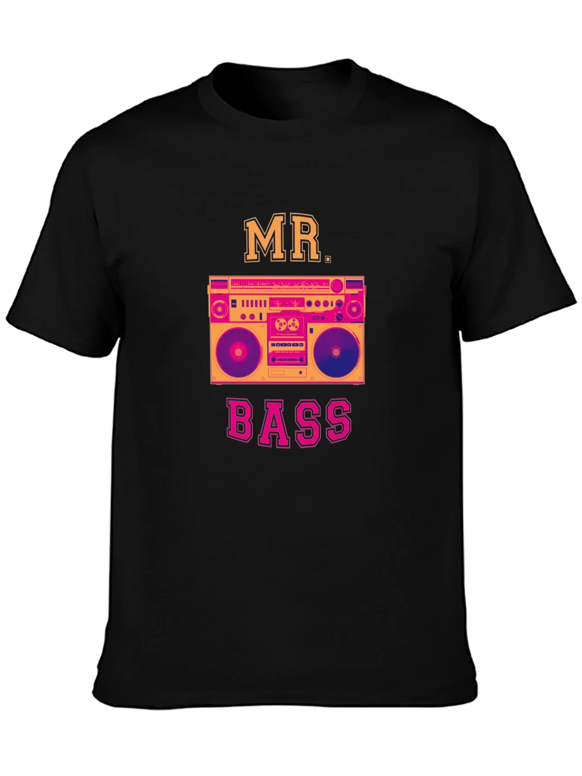 Mr. Bass Graphic T-Shirt - Retro Boombox Design product image 6