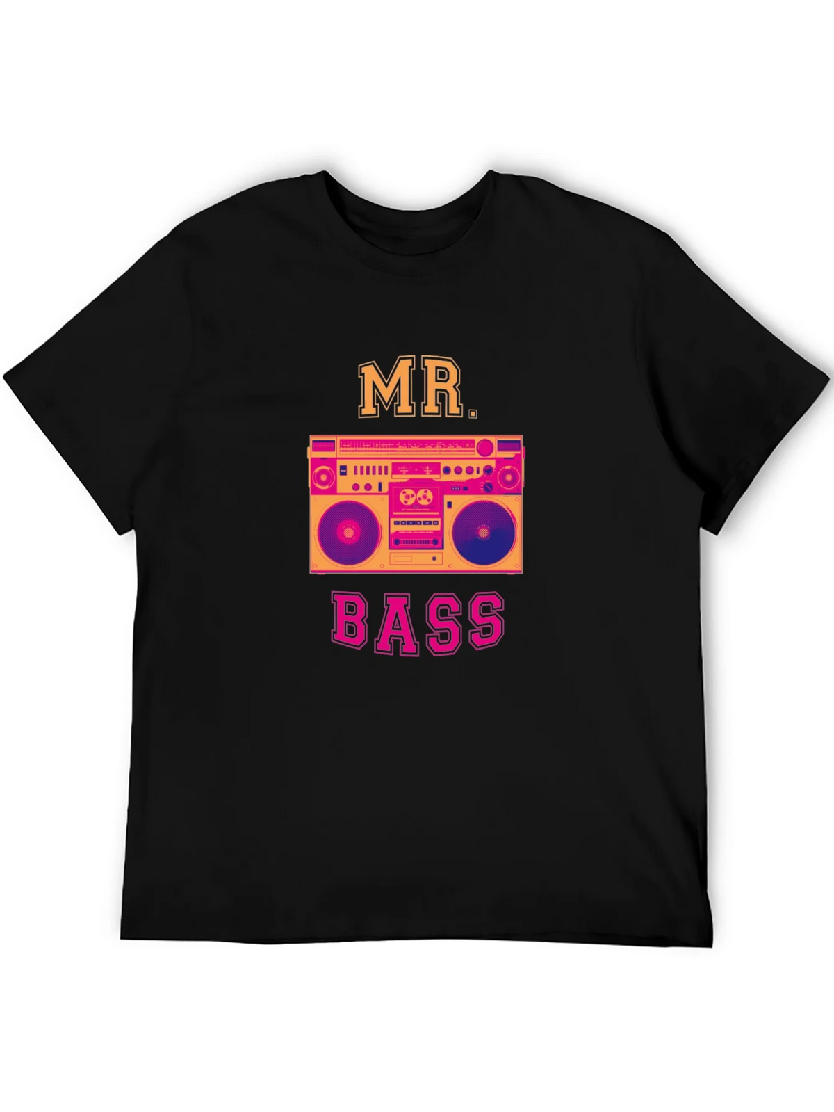 Mr. Bass Graphic T-Shirt - Retro Boombox Design product image 8
