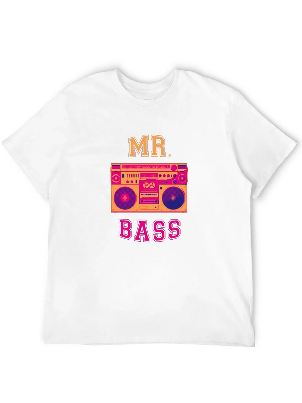 Mr. Bass Graphic T-Shirt - Retro Boombox Design product image 3