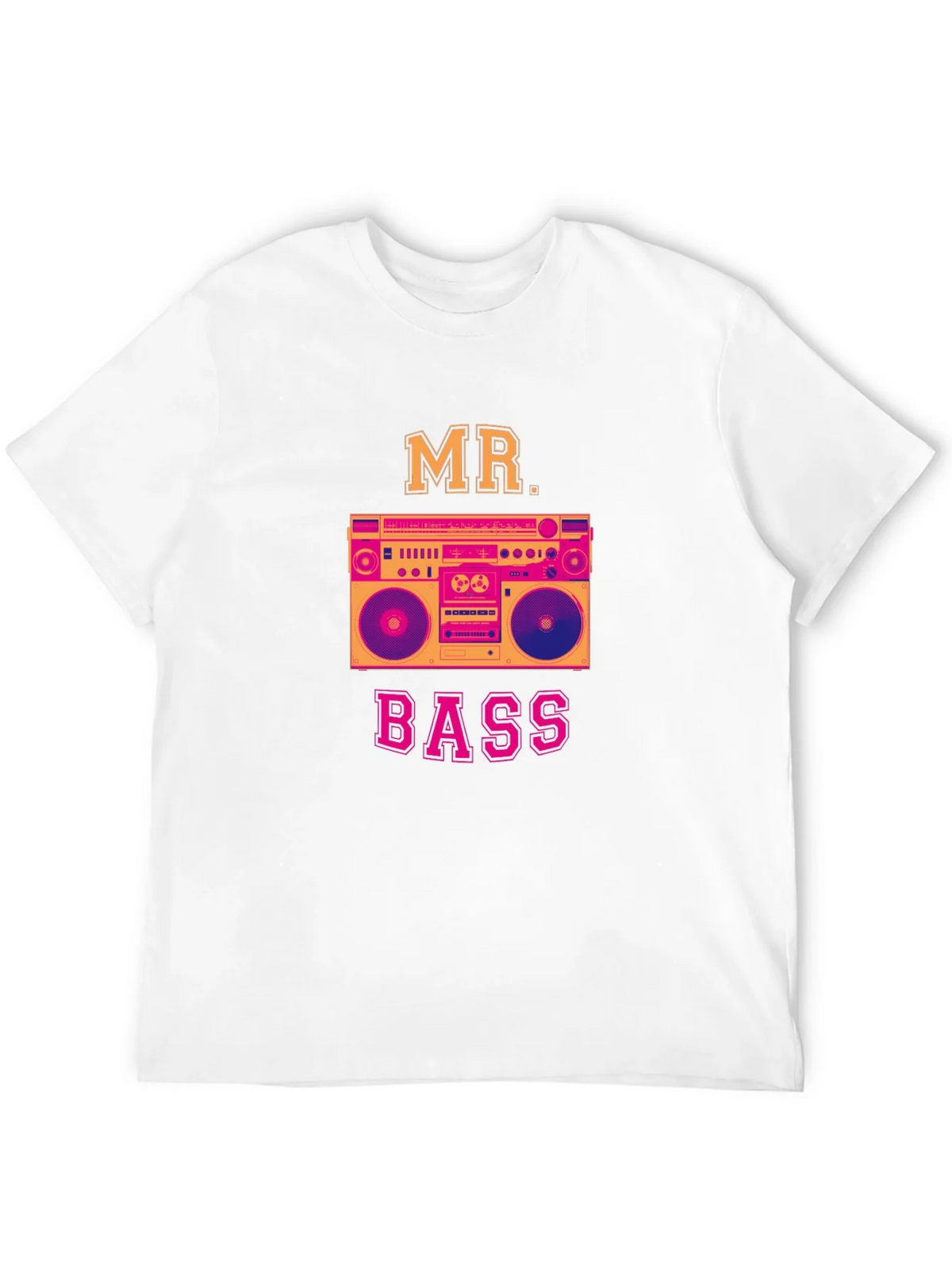 Mr. Bass Graphic T-Shirt - Retro Boombox Design product image 3