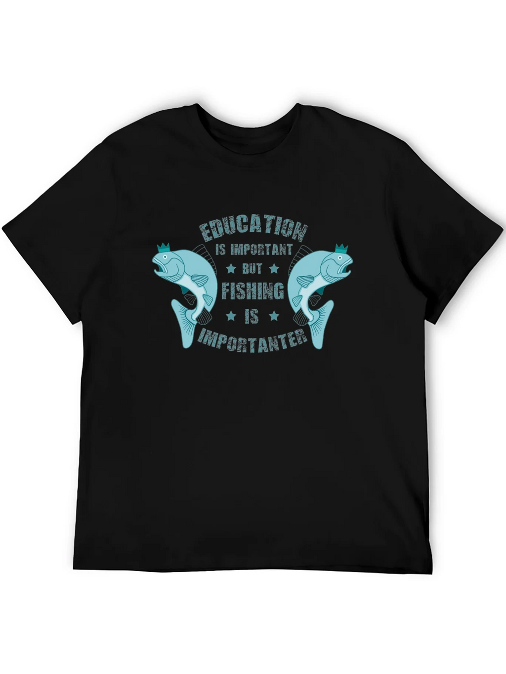 Education is Important But Fishing is Importanter T-Shirt product image 8