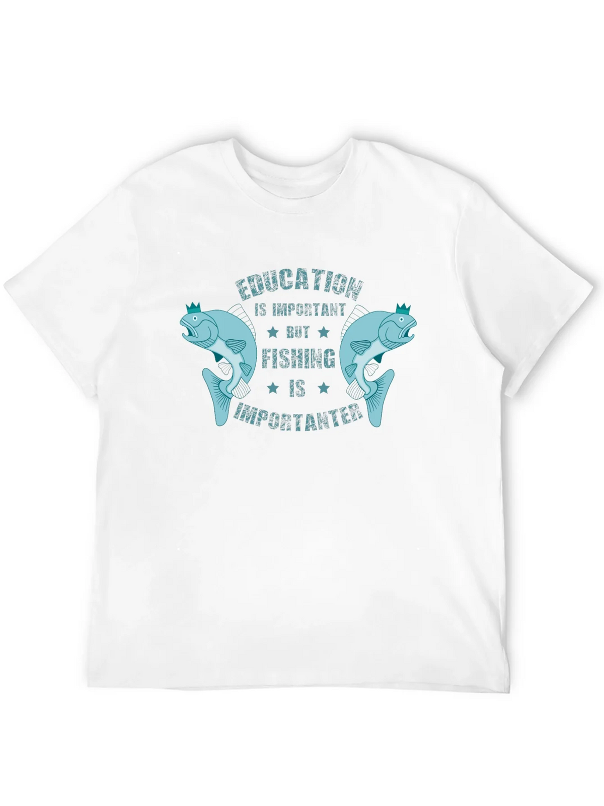 Education is Important But Fishing is Importanter T-Shirt product image 3