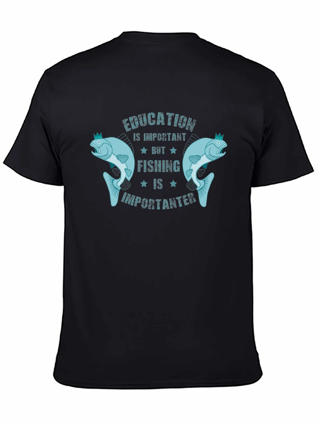 Education is Important But Fishing is Importanter T-Shirt product image 7