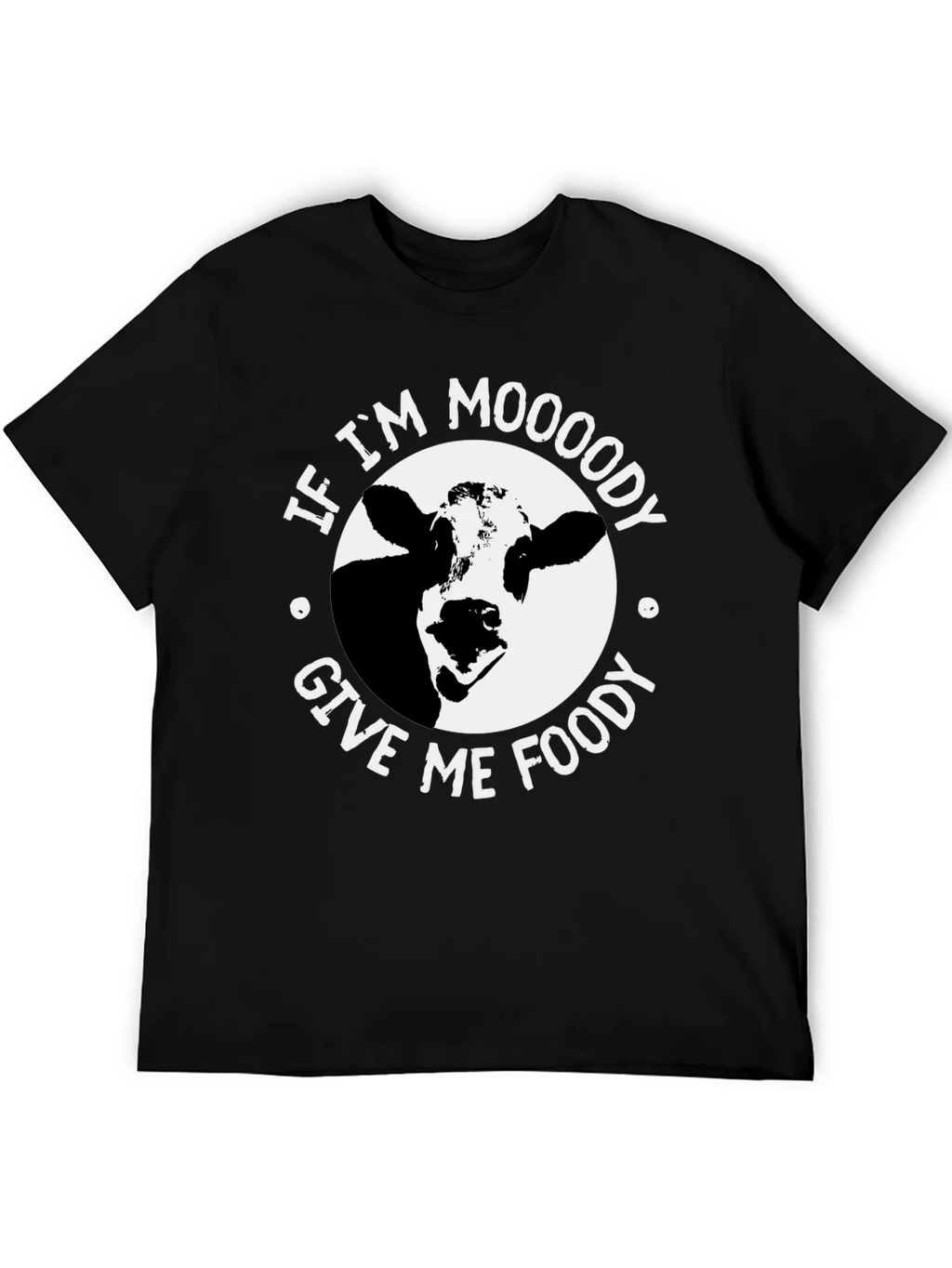 Moody Cow Graphic Tee - Food Lovers Humor T-Shirt product image 8