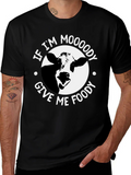 Moody Cow Graphic Tee - Food Lovers Humor T-Shirt product image 1