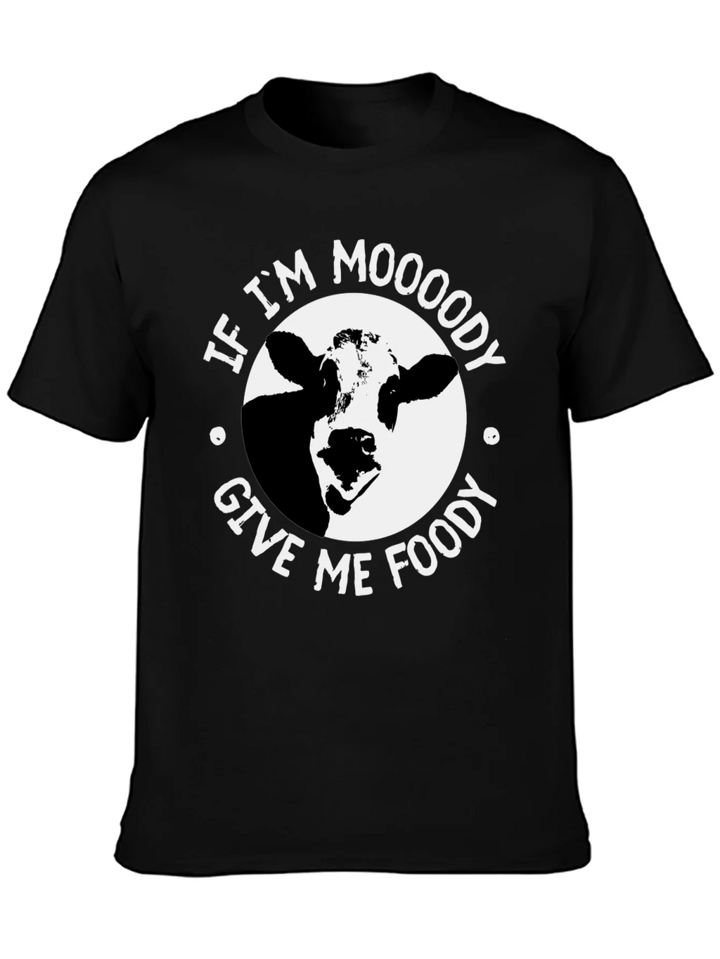 Moody Cow Graphic Tee - Food Lovers Humor T-Shirt product image 6