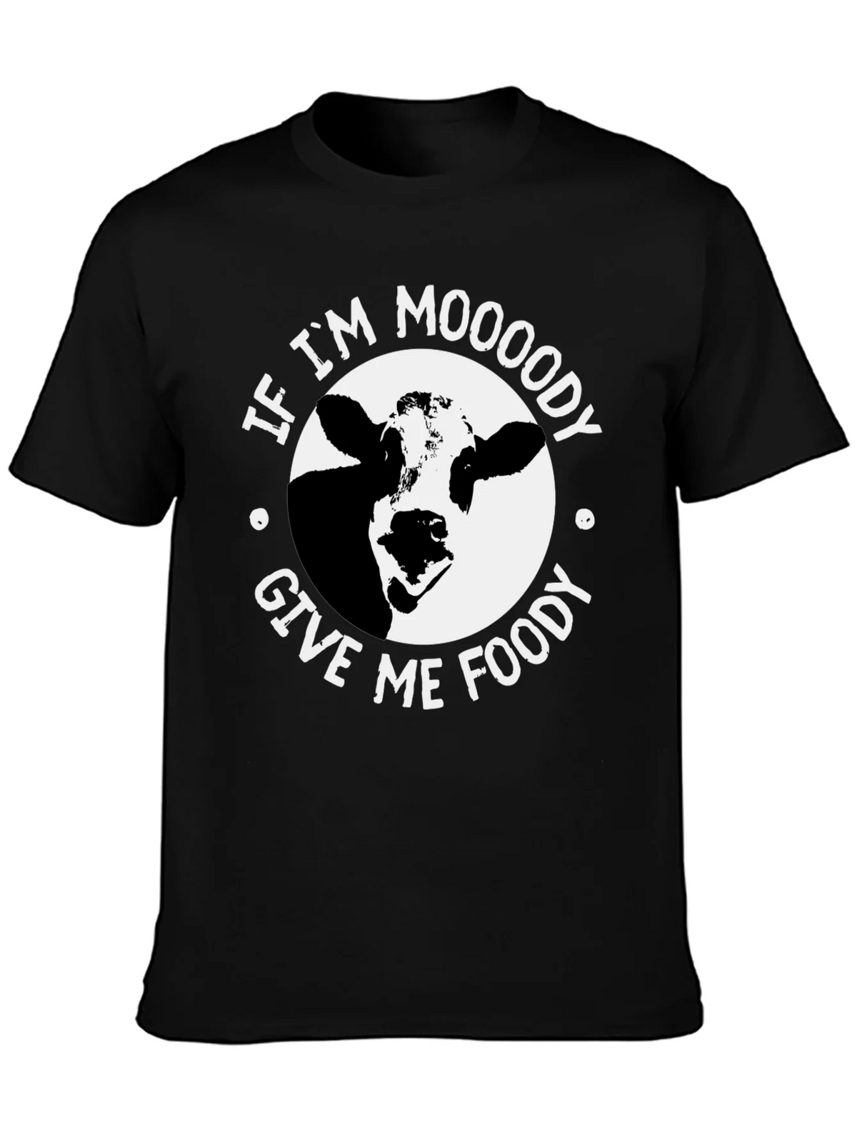 Moody Cow Graphic Tee - Food Lovers Humor T-Shirt product image 6