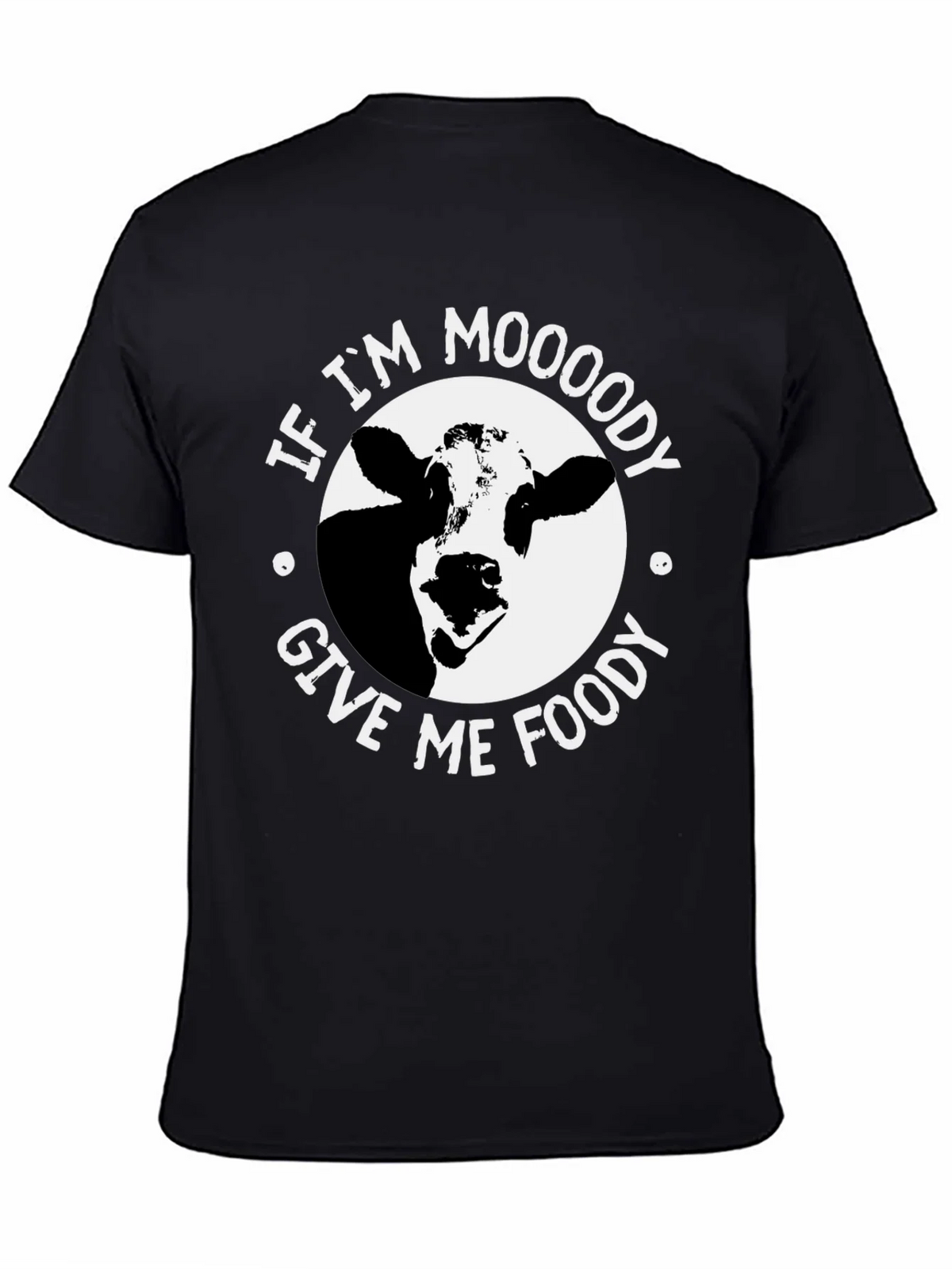 Moody Cow Graphic Tee - Food Lovers Humor T-Shirt product image 7