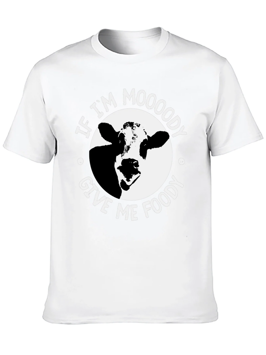 Moody Cow Graphic Tee - Food Lovers Humor T-Shirt product image 12