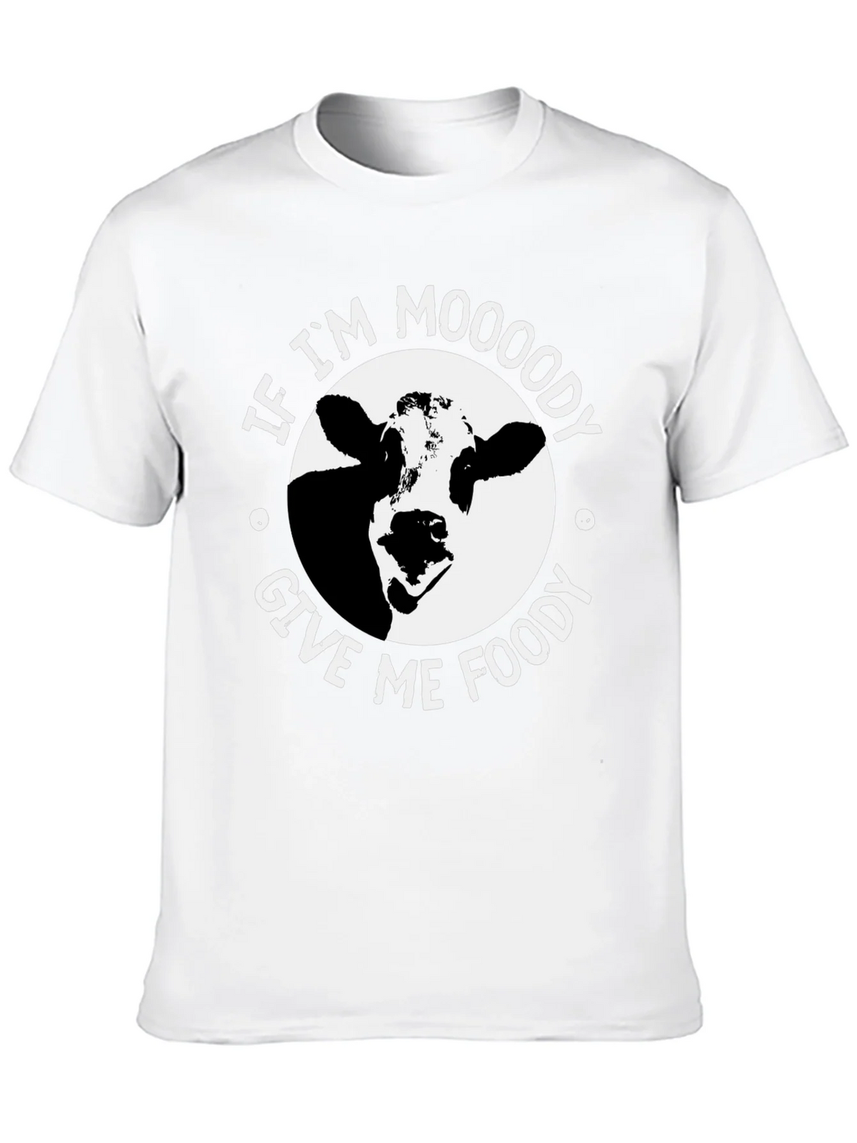Moody Cow Graphic Tee - Food Lovers Humor T-Shirt product image 12