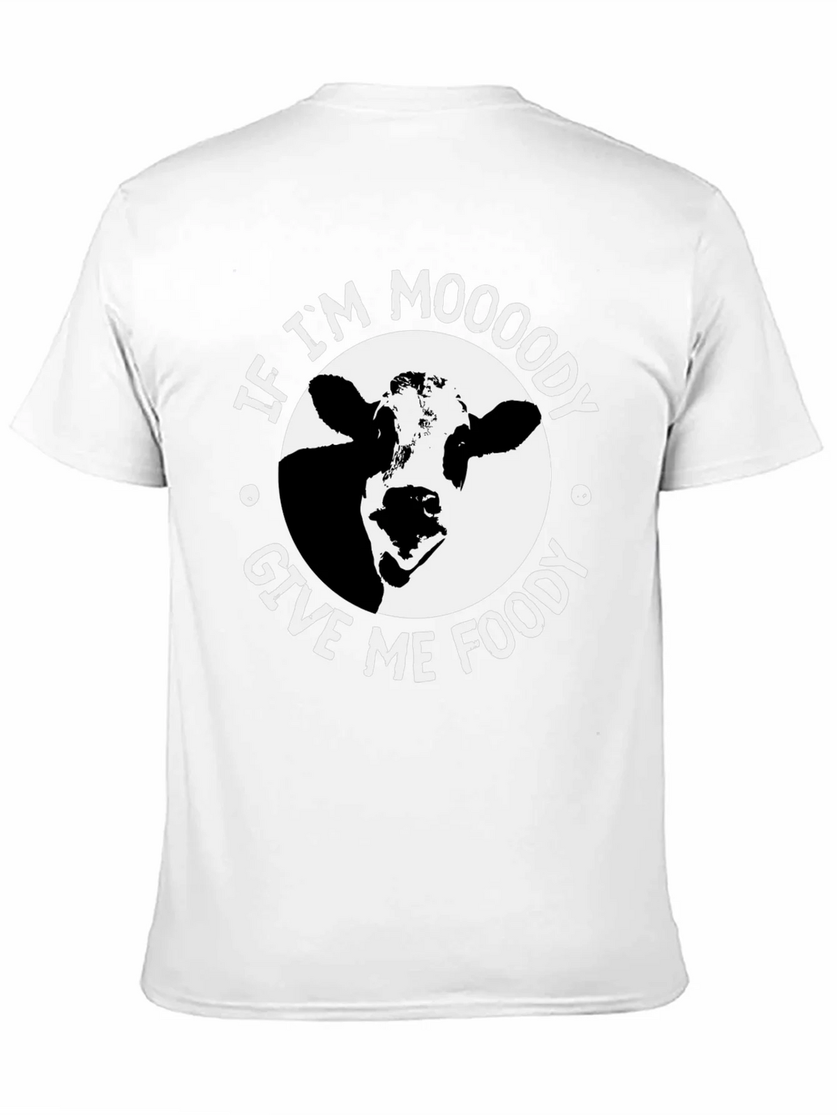 Moody Cow Graphic Tee - Food Lovers Humor T-Shirt product image 2