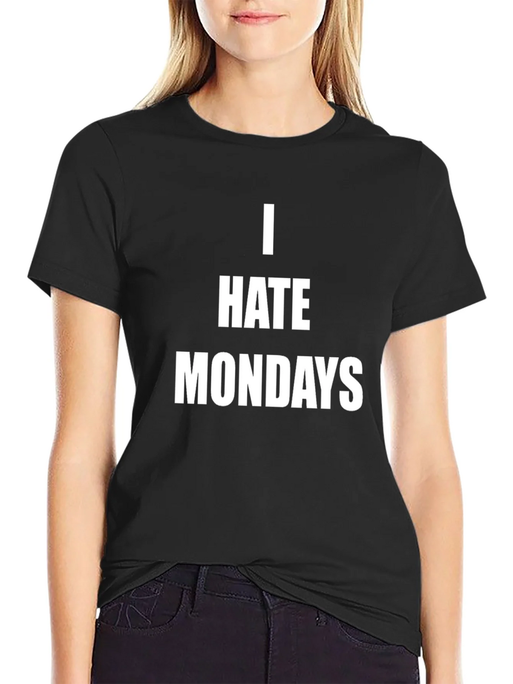 I Hate Mondays Graphic Tee - Casual Black T-Shirt product image 5