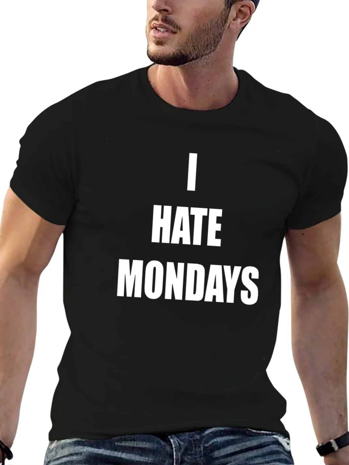 I Hate Mondays Graphic Tee - Casual Black T-Shirt product image 9