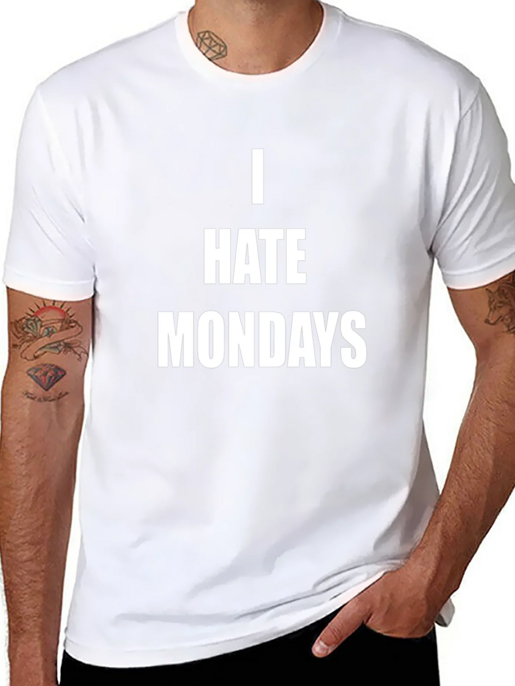 I Hate Mondays Graphic Tee - Casual Black T-Shirt product image 10