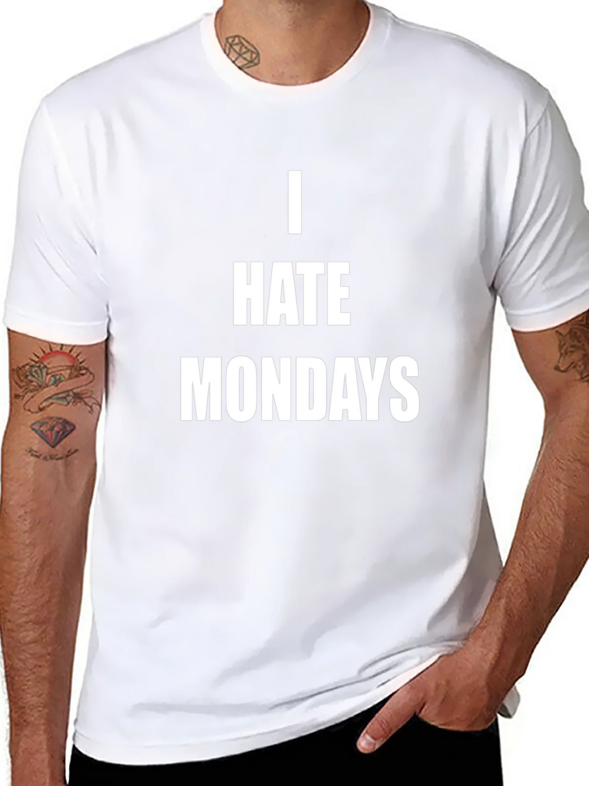 I Hate Mondays Graphic Tee - Casual Black T-Shirt product image 10