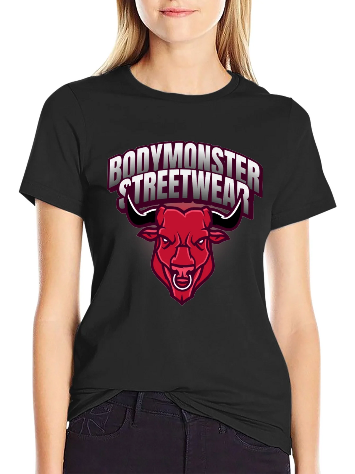 BodyMonster Streetwear Black Graphic Tee product image 5