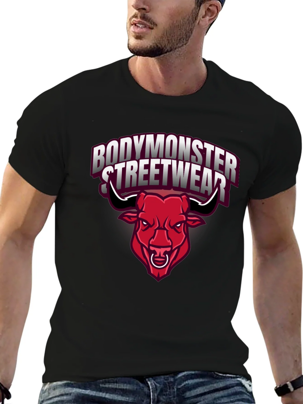 BodyMonster Streetwear Black Graphic Tee product image 9