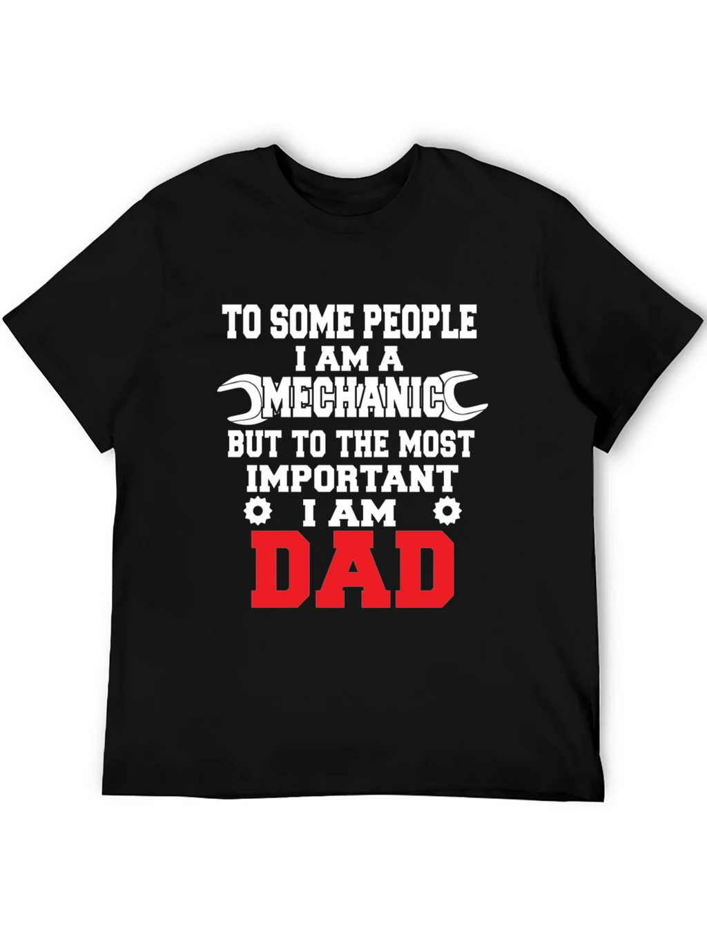 Mechanic Dad Graphic Tee - Black product image 8
