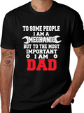 Mechanic Dad Graphic Tee - Black product image 1