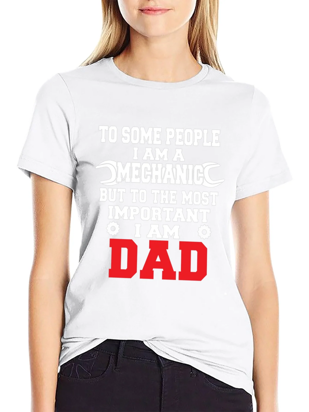 Mechanic Dad Graphic Tee - Black product image 11