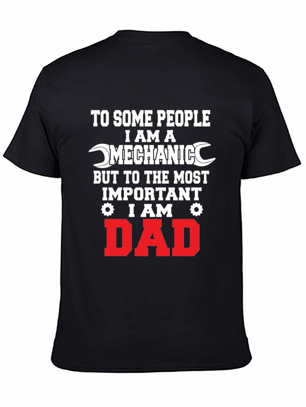 Mechanic Dad Graphic Tee - Black product image 7