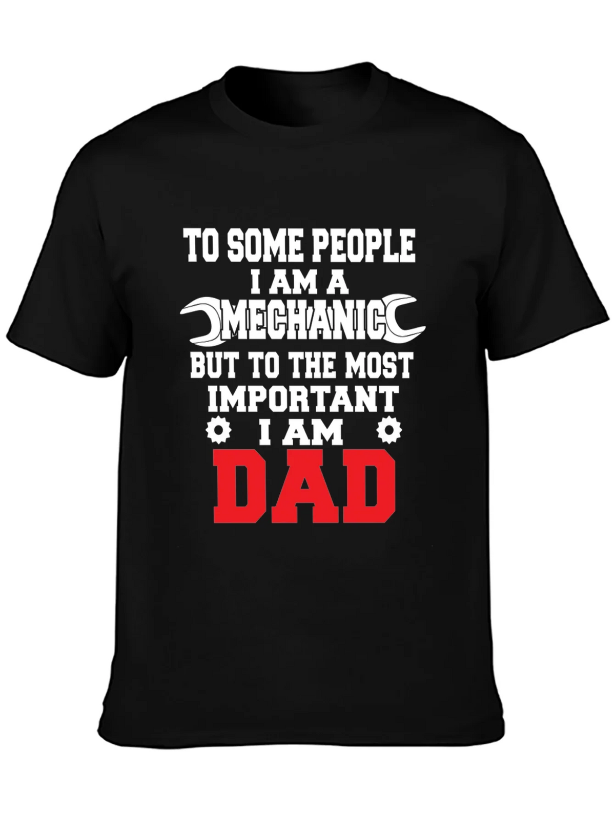 Mechanic Dad Graphic Tee - Black product image 6
